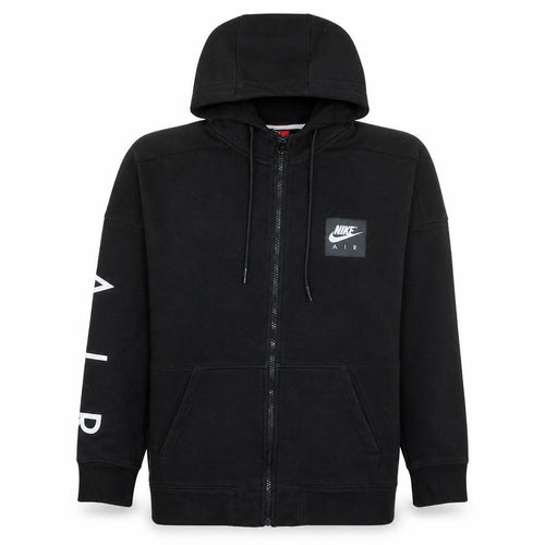 Nike Mens Black Full Zip Hoodie L Sportswear Fleece Sweatshirt