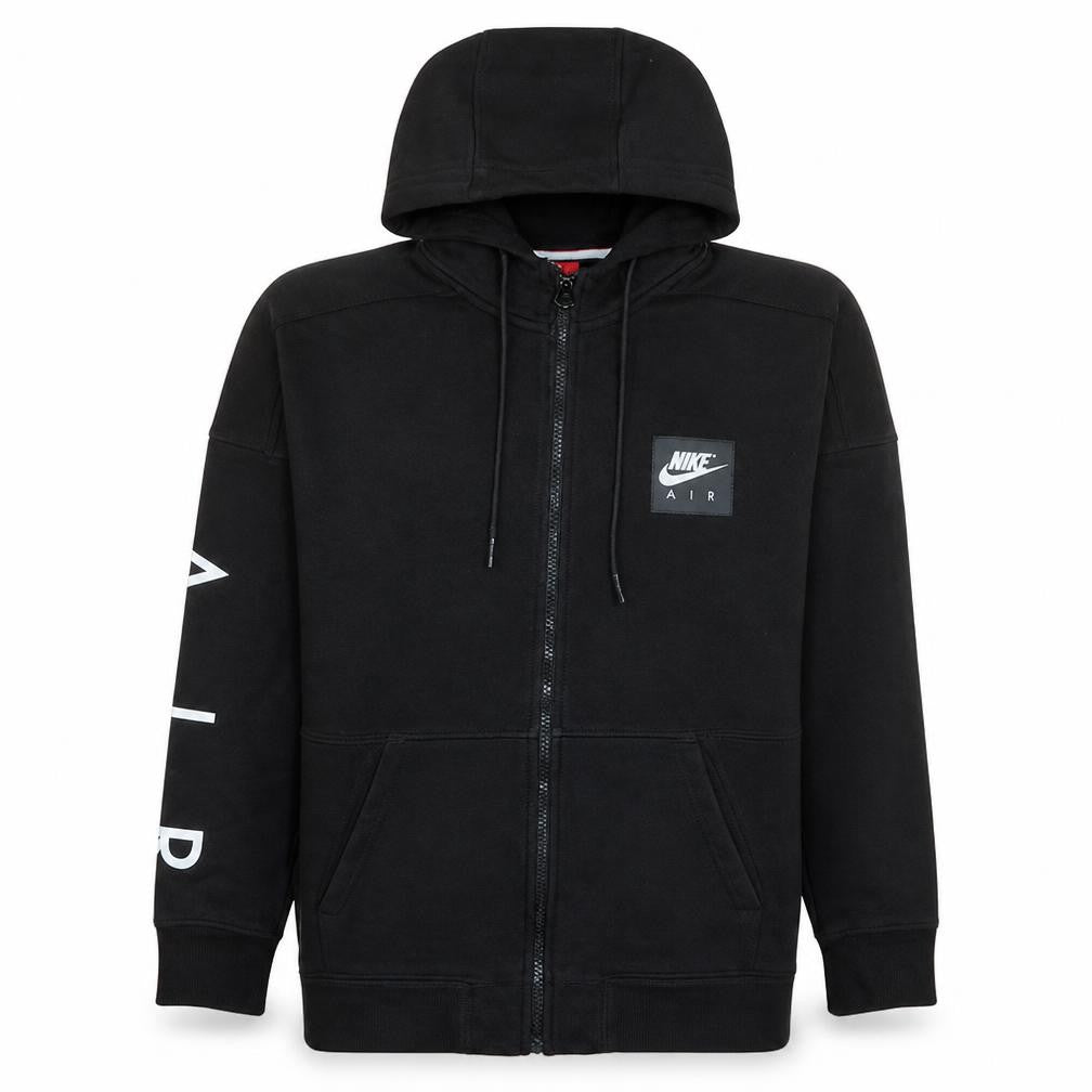 Nike Mens Black Full Zip Hoodie L Sportswear Fleece Sweatshirt