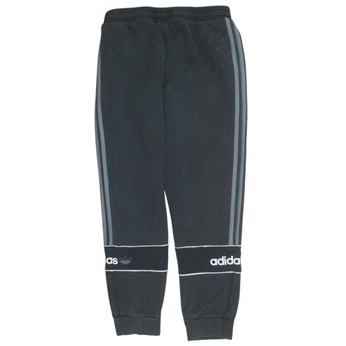 Adidas Mens Black Jogger Sweatpants L Fleece Tapered Track Trousers