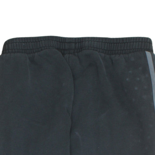 Adidas Mens Black Jogger Sweatpants L Fleece Tapered Track Trousers