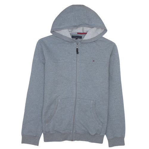 Tommy Hilfiger Men’s Grey Full Zip Hoodie L Regular Fit