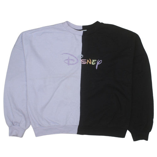 Disney Women's Black & Lilac Colourblock Pullover Sweatshirt XS/S