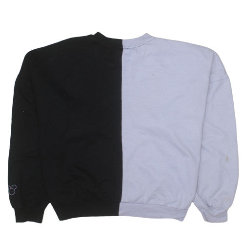 Disney Women's Black & Lilac Colourblock Pullover Sweatshirt XS/S