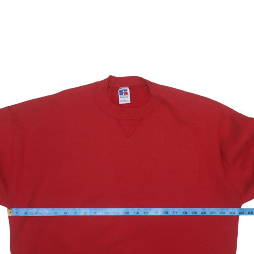 Russell Athletic Men Red XL Pullover Sweatshirt Vintage Crew Neck