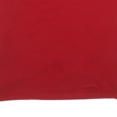 Tommy Hilfiger Men's Red Crew Neck Short Sleeve T-Shirt XXL Cotton