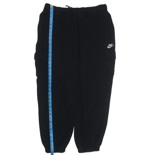 Nike Women's Black Fleece Cargo Trousers XL Elastic Waist Sportswear