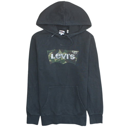 Levi's Men's Black Camouflage Logo Pullover Hoodie Size S