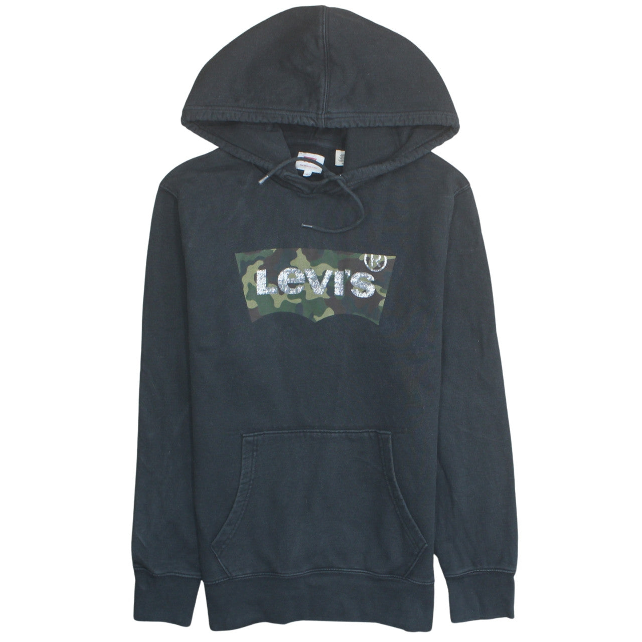 Levi's Men's Black Camouflage Logo Pullover Hoodie Size S