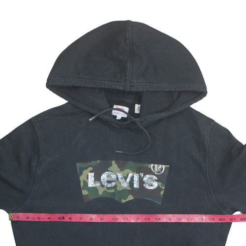 Levi's Men's Black Camouflage Logo Pullover Hoodie Size S