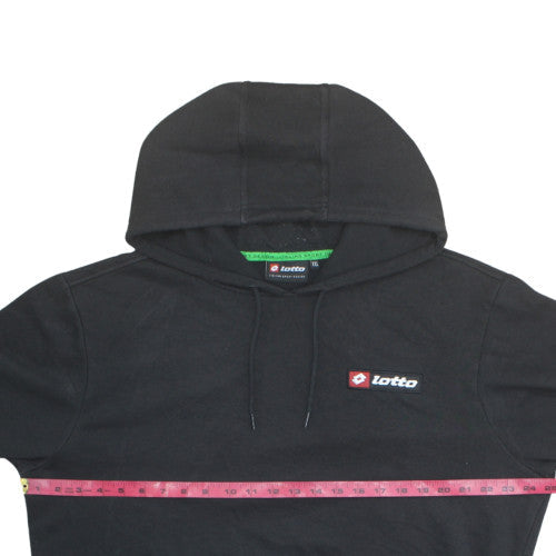 Lotto Mens Black XXL Pullover Hoodie Fleece Sportswear