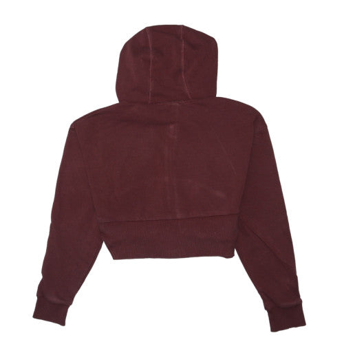 Gymshark Women's Brown Full Zip Hoodie S Cotton Blend