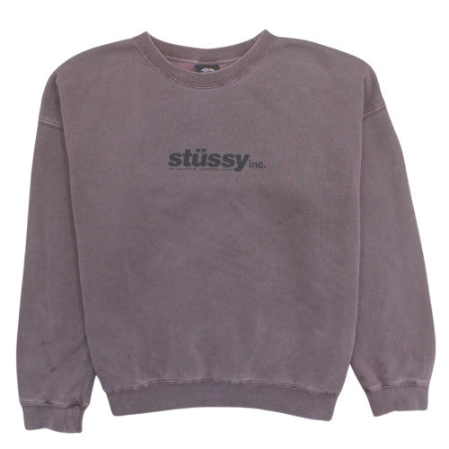 Stussy Women’s Purple Crew Neck Pullover Sweatshirt Size 6