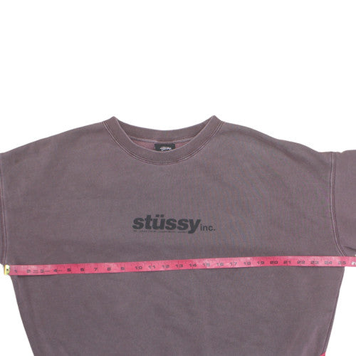 Stussy Women’s Purple Crew Neck Pullover Sweatshirt Size 6