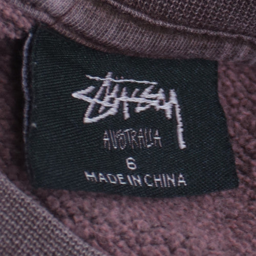Stussy Women’s Purple Crew Neck Pullover Sweatshirt Size 6