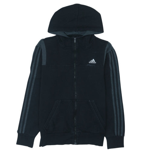 Adidas Men's Black Full Zip Hoodie Size S Fleece Sportswear