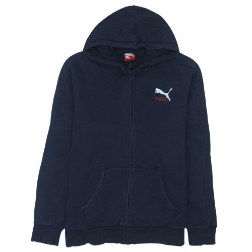 Puma Men's Blue Full Zip Hoodie Size L Regular Fit