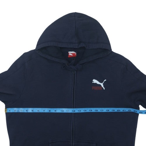 Puma Men's Blue Full Zip Hoodie Size L Regular Fit