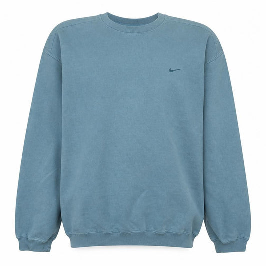 Front view of Nike Men's Blue XL Crew Neck Pullover Sweatshirt