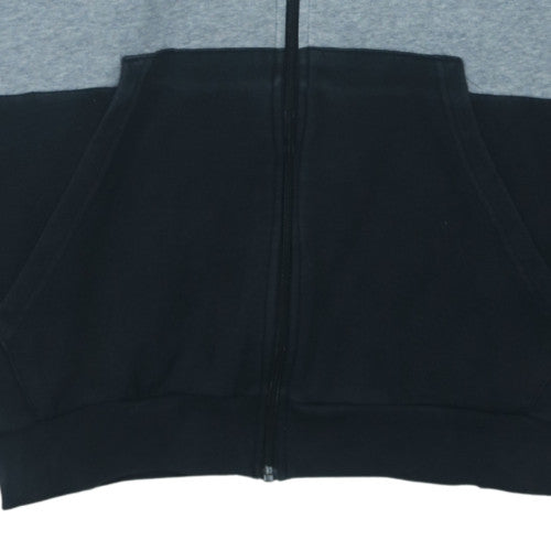 Adidas Men’s Grey Full Zip Hoodie XL Sports Fleece Sweatshirt