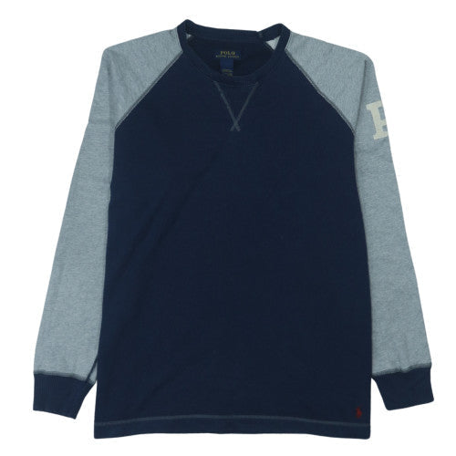 Ralph Lauren Men’s Blue Crew Neck Cotton Sweatshirt Size M