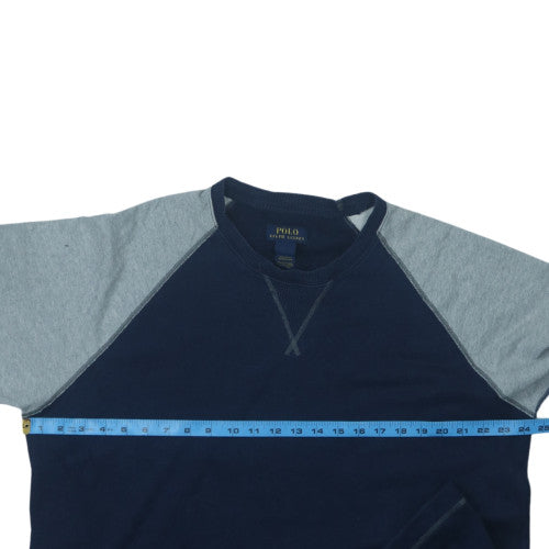 Ralph Lauren Men’s Blue Crew Neck Cotton Sweatshirt Size M