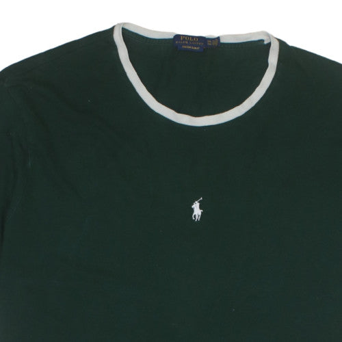 Polo Ralph Lauren Men's Green Crew Neck Slim Fit T-Shirt XXL