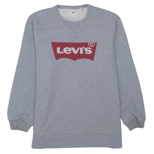 Levi's Men's Grey XL Crew Neck Pullover Sweatshirt