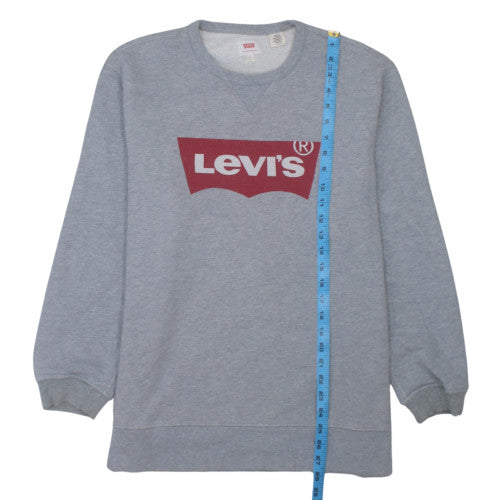 Levi's Men's Grey XL Crew Neck Pullover Sweatshirt