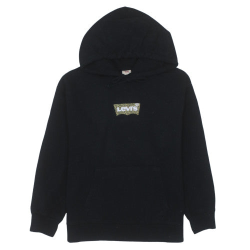 Levi's Women's Black L Pullover Hoodie with Logo Front