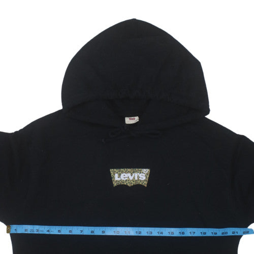 Levi's Women's Black L Pullover Hoodie with Logo Front