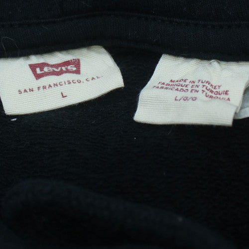 Levi's Women's Black L Pullover Hoodie with Logo Front