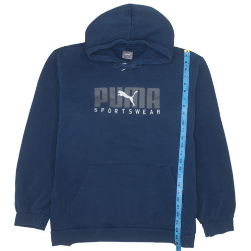Puma Mens Blue 3XL Pullover Hoodie Sweatshirt Sportswear