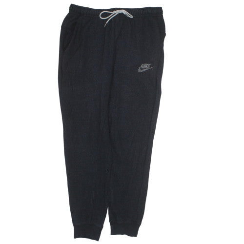 Nike Men's Black Jogger Trousers L Fleece Elastic Waist Cuffed Pockets