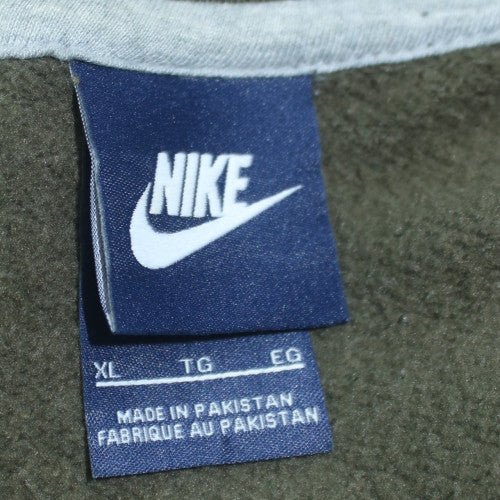 Nike Men’s Green Full Zip Hoodie XL Fleece Sportswear