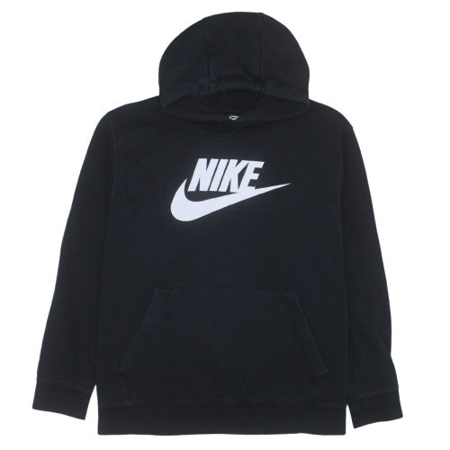 Nike Men's Black 2XL Pullover Hoodie with Logo