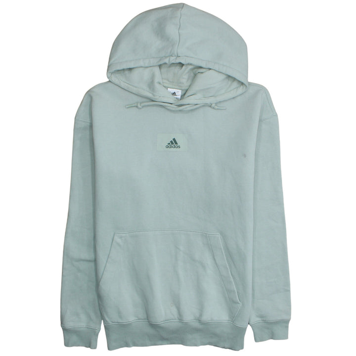 Adidas Women’s Mint Green Pullover Hoodie Size S Logo Cotton Blend