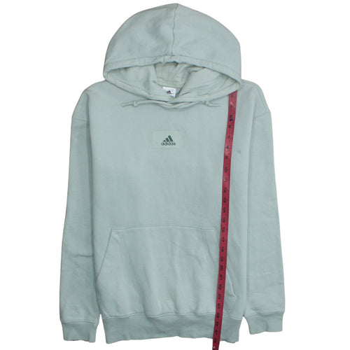 Adidas Women’s Mint Green Pullover Hoodie Size S Logo Cotton Blend