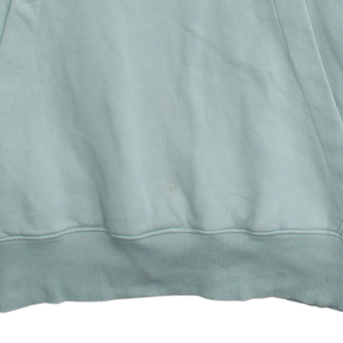 Adidas Women’s Mint Green Pullover Hoodie Size S Logo Cotton Blend