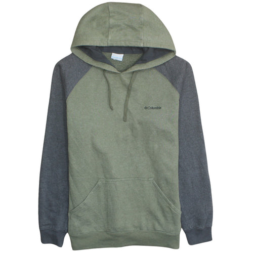 Columbia Men’s Green Pullover Hoodie M Outdoor Fleece Sweatshirt