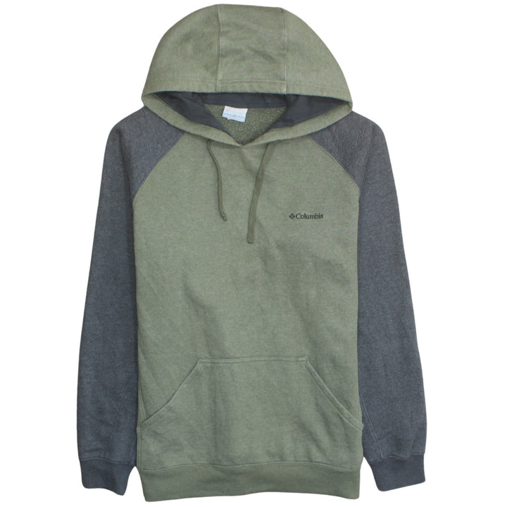 Columbia Men’s Green Pullover Hoodie M Outdoor Fleece Sweatshirt