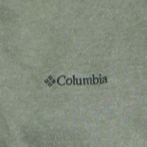 Columbia Men’s Green Pullover Hoodie M Outdoor Fleece Sweatshirt