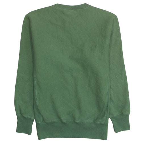 Champion Men's Green Reverse Weave Crew Neck Sweatshirt Size L