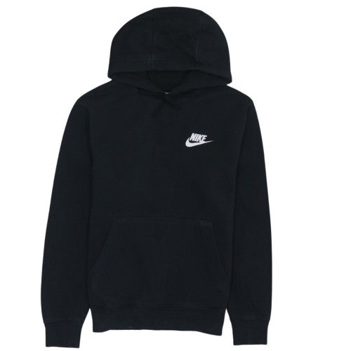 Nike Men's Black Pullover Hoodie Size S Fleece Logo Sportswear