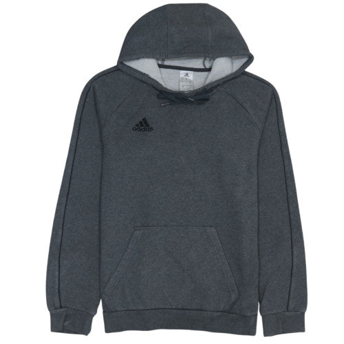 Adidas Men's Grey Pullover Hoodie Small Regular Fit Fleece