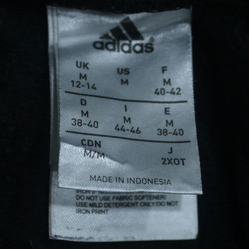 Adidas Women Black Jogger Trousers Size 12-14 Fleece Comfortable Sportswear