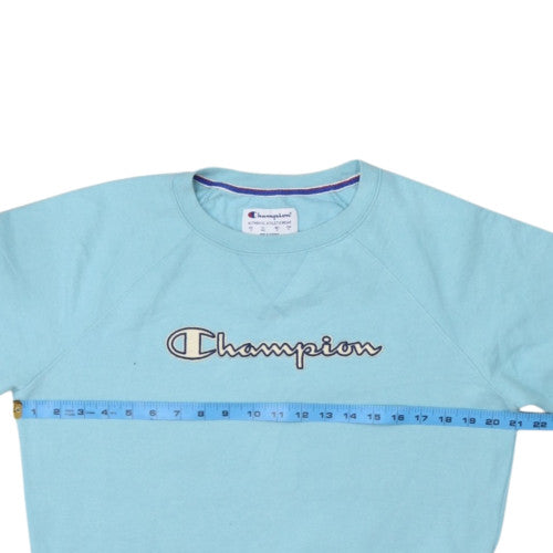 Champion Women's Blue Crew Neck Pullover Sweatshirt M