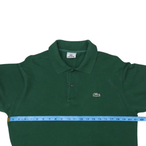 Lacoste Men's Green Cotton Short Sleeve Polo Shirt Size L