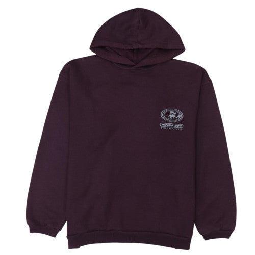 Piping Hot Women's Purple Pullover Hoodie Size 16 Graphic Print