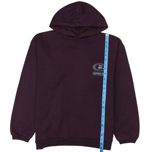 Piping Hot Women's Purple Pullover Hoodie Size 16 Graphic Print