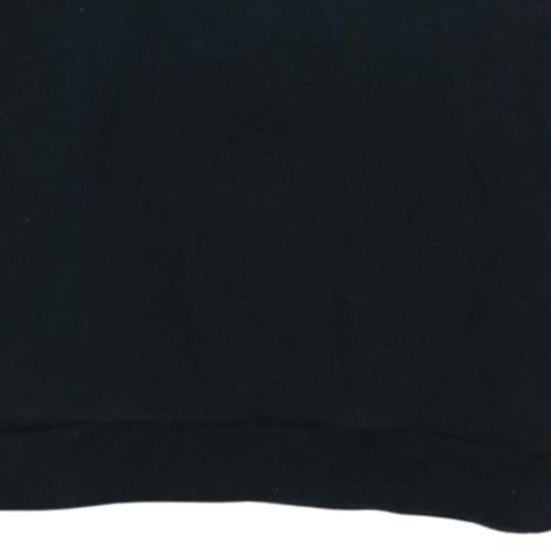 Puma Men’s Black Crew Neck Sweatshirt M Regular Fit Logo Pullover